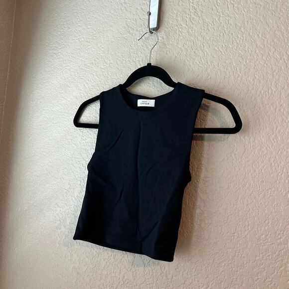 Babaton Aritzia Contour Seamless Sleeveless Top X Small Black XS - Picture 3 of 6